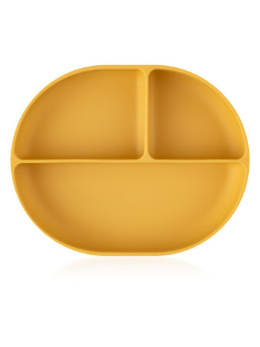 Petite&Mars Take&Match 6m+ разделена чиния с вендуза Intense Ochre 1 бр.