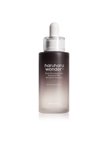 Haruharu Wonder Black Rice Hyaluronic Botanical 2GF Wonderful Ampoule хидратиращ серум против бръчки с успокояващ ефект 30 мл.