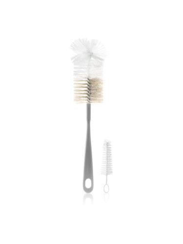 BabyOno Bottle Brush Bottle Brush четка за почистване на шишета и биберони Grey 2 бр.