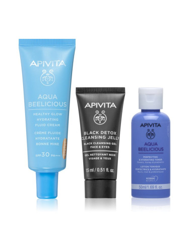 Apivita Aqua Beelicious Hydrating & Natural Coverage Routine Set комплект за грижа за лицето с хидратиращ ефект