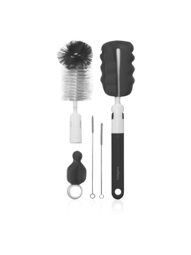 BabyOno Brush Set четка за почистване на шишета и биберони Grey 1 бр.