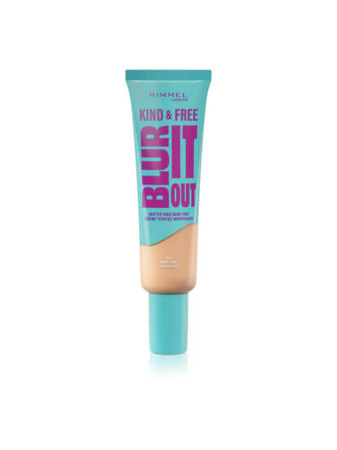 Rimmel Kind & Free Blur It Out лек хидратиращ фон дьо тен SPF 20 цвят 010 Rose Ivory 30 мл.