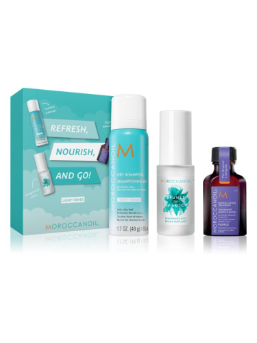 Moroccanoil Refresh, Nourish, and Go! (Light Tones) комплект за руса коса за жени