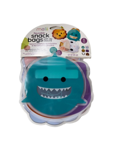 Melii Reusable Snack Bags пликчета за закуска 6 бр.
