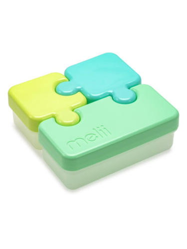 Melii Puzzle Container кутия за закуска Blue & Mint 850 мл.