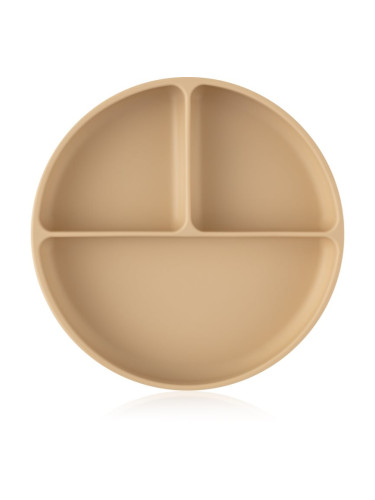 Petite&Mars Take&Match 6m+ разделена чиния кръгъл Desert Sand 1 бр.