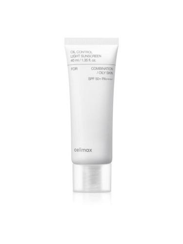 celimax Oil Control Light Sunscreen слънцезащитен крем SPF 50+ за смесена и мазна кожа 40 мл.