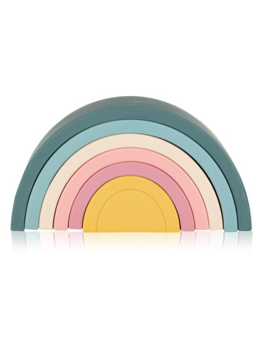 Petite&Mars Rainbow 12m+ играчка за подреждане Misty Green 1 бр.