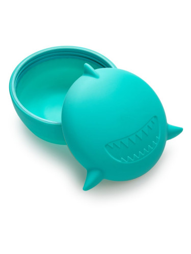 Melii Silicone Bowl with Lid кутия за закуска Shark 350 мл.