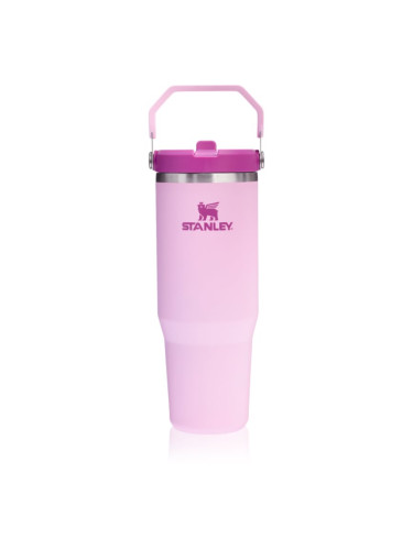 Stanley IceFlow™ Flip Straw Tumbler неръждаема бутилка за вода Cherry Blossom 890 мл.