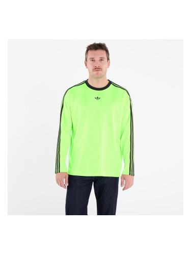 Фланелка adidas Jacquard Jersey Long Sleeve Tee Neon Green/ Black M