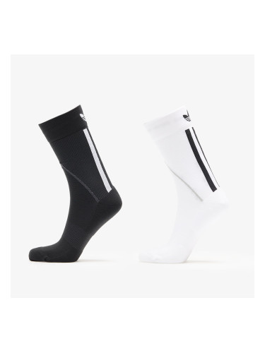 adidas Techy Crew Socks 2-Pack White/ Black S