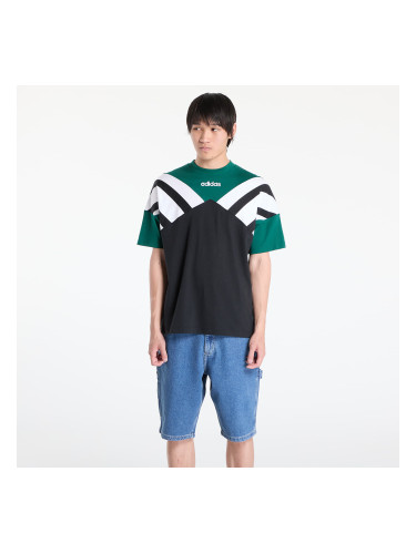 Тениска adidas Archive Cutline T-Shirt Black/ Collegiate Green L