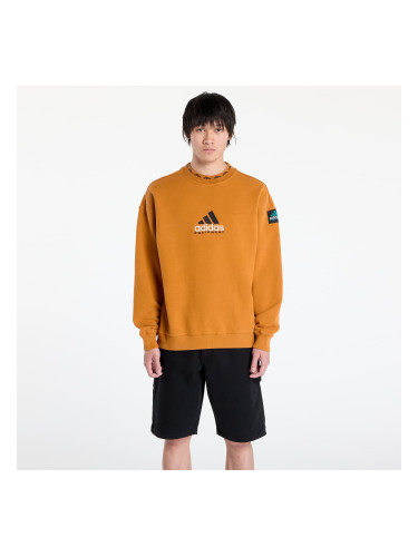 Суитшърт adidas EQT Wash Crewneck Sweatshirt Craft Ochre/ White L