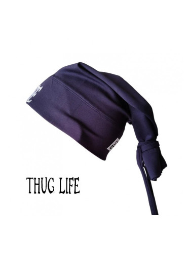 Бийни шапка в тъмносиньо с бродерия Thug life Beanie Street Knowledge