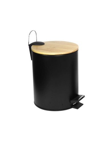 Кошче за отпадъци 5л BAMBOO 1556 ЧЕРЕН МАТ