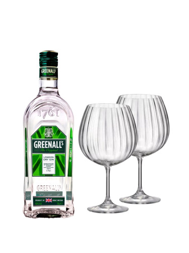 Джин Грийналс +  2 бр. чаши Bohemia GIN
