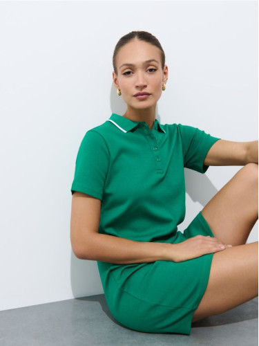 Mohito - Мини рокля с къс ръкав - зелено