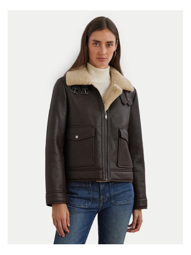LAUREN RALPH LAUREN Яке от имитация на кожа 297957530001 Кафяв Regular Fit