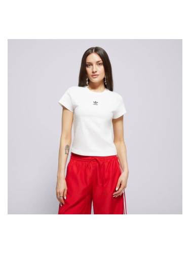 Adidas Тениска Ess Slim Tee дамски Дрехи Тениски JC8973 Бял