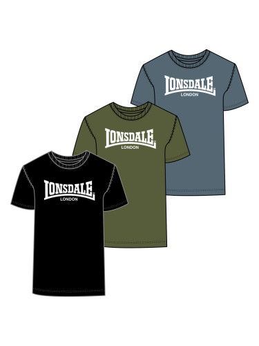 Lonsdale Men's t-shirt regular fit triple pack