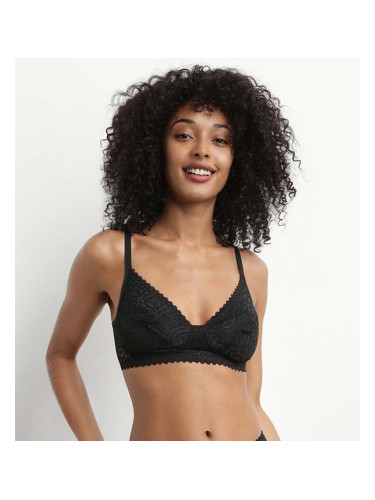 DIM DAILY DENTELLE WIREFREE SOFT CUP BRA - Women's underwire bra - black