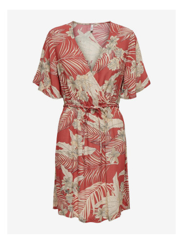 Brick women's patterned dress ONLY Palina