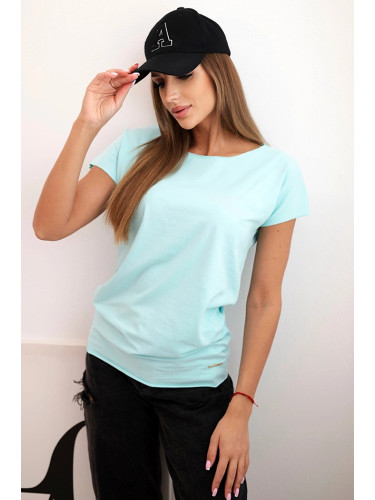 Kesi Women's short sleeve basic blouse mint