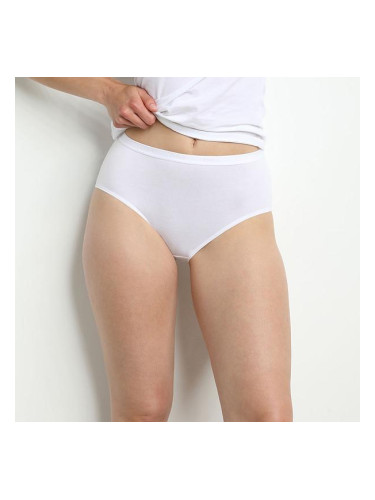 DIM COTTON BIO MIDISLIP 2x - Women's cotton panties 2 pcs - black - white