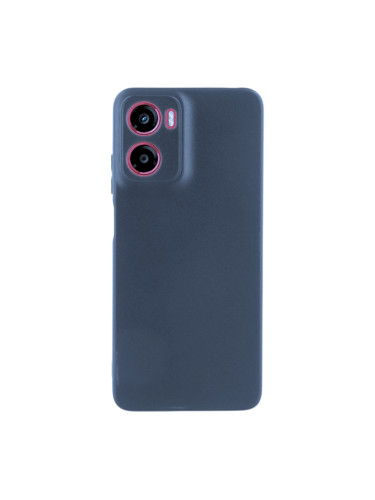 Силиконов кейс iPaky матиран, За Motorola Moto G05/E15, Тъмносин