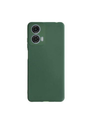 Силиконов кейс iPaky матиран, За Motorola Moto G05/E15, Тъмнозелен