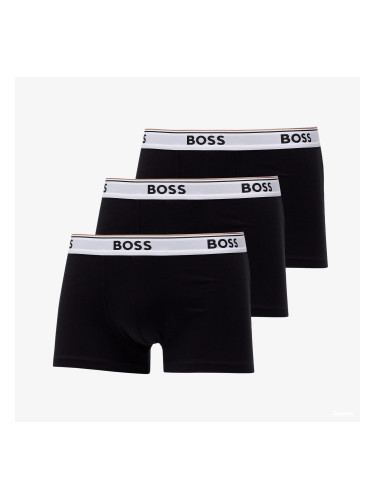3 PACK мъжки боксерки Hugo Boss черни