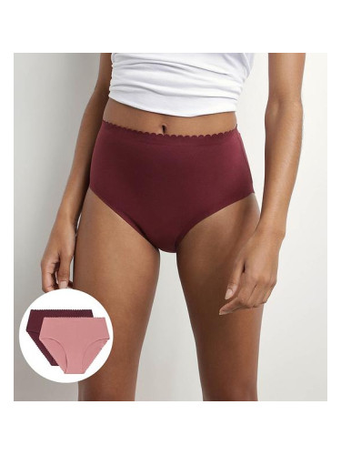 DIM BODY TOUCH HIGHWAIST BRIEF - Women's panties 2pcs - purple - light pink