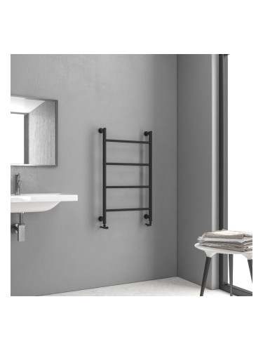 Радиатор за баня DESIGN 6-900 Черен мат