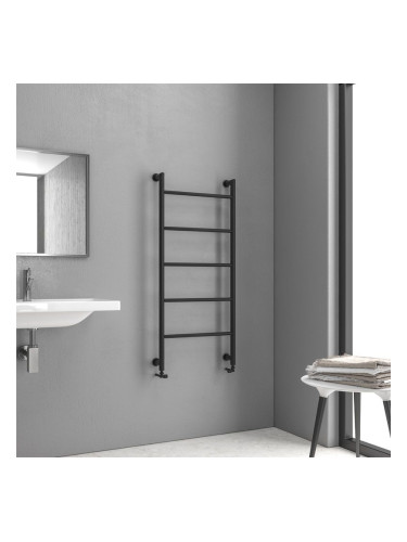 Радиатор за баня DESIGN 6-1200 Черен мат