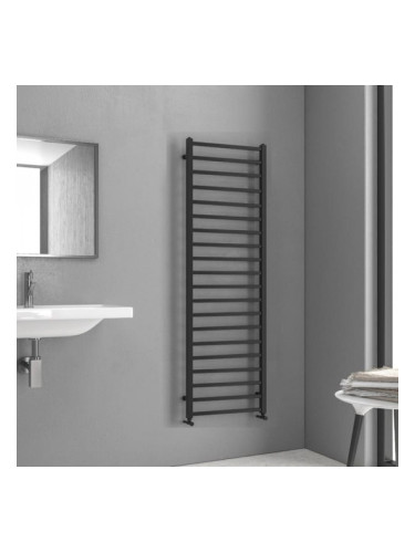 Лира за баня, черен мат, стоманена 476W KARNAK 1700