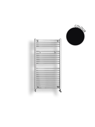 Електрическа лира за баня, черен мат, 1180х450мм с термостат KARAG NILE