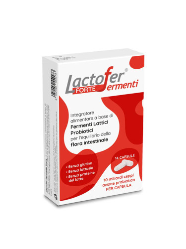 Пробиотик Lactofer® Форте - За чревен комфорт и имунна защита, 14 капсули