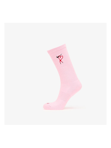 Nike Everyday Plus Dri-FIT Cushioned Crew Socks 1-Pack Pink Foam/ University Red/ Black XL
