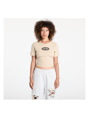 Тениска adidas Originals Campus 2000 Back Cut Out Rib T-Shirt Stone Khaki XL