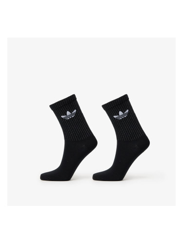 adidas Reflective Crew Socks 2-Pack Black/ Reflective Silver/ Putty Mauve S