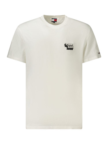 Мъжка бяла тениска с къс ръкав