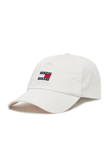 Шапка с козирка Tommy Jeans Heritage Core Cap AM0AM12933 Бял