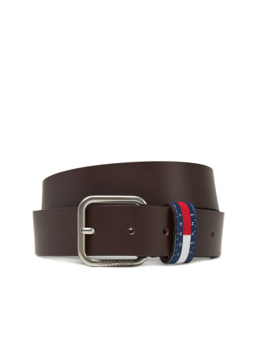 Мъжки колан Tommy Jeans Ryan 3.5 AM0AM13415 Кафяв