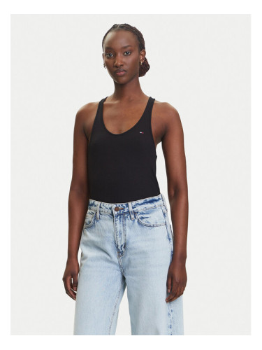 Tommy Jeans топ DW0DW20917 Черен Regular Fit