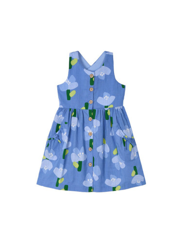 Mayoral Лятна рокля 3960 Син Regular Fit