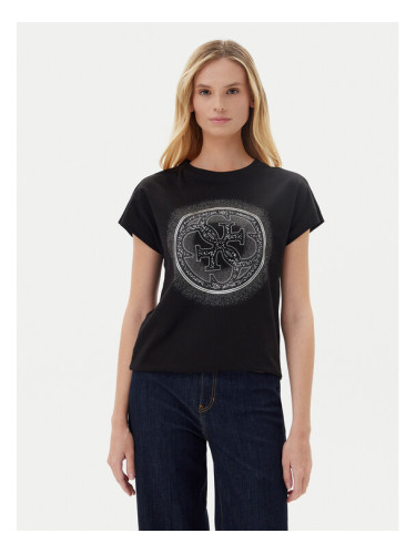 Guess Тишърт W5YI14 I3Z14 Черен Regular Fit
