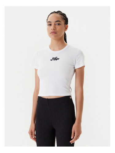 HUGO Тишърт Delanor_2 50539132 Бежов Slim Fit