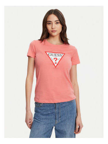 Guess Тишърт W1YI1B I3Z14 Коралов Regular Fit