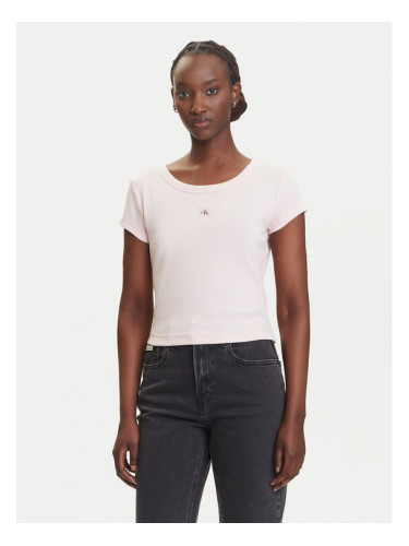 Calvin Klein Jeans Тишърт LV047C200G Розов Slim Fit